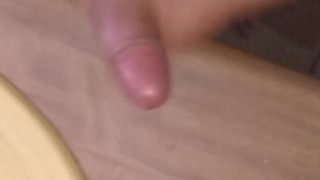 Cumming on my mother in laws bathroom counter.