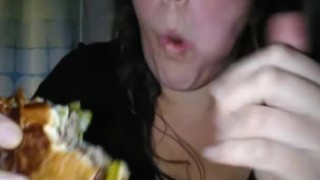 Sexy Milf Plays with her food