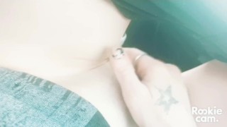 Edmonton Slut Little Sweets fingers tight wet pussy until she cums hard