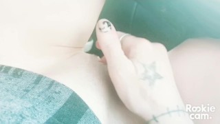 Edmonton Slut Little Sweets fingers tight wet pussy until she cums hard