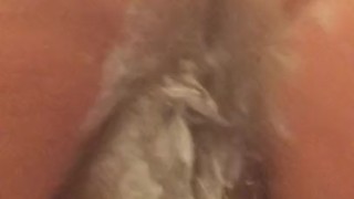BBW Mature MILF Shaving my Hairy Pussy