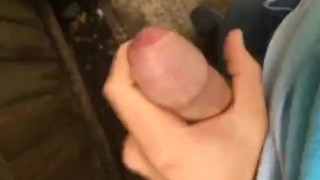 Solo male in public