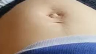 Trying to stab my navel