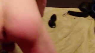 Slave getting ass fucked by the fucking machine for several hours