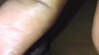Playing with my big juicy clit