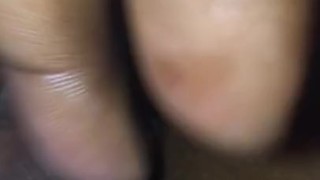 Playing with my big juicy clit