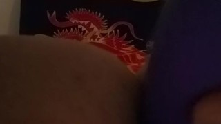 On my hands and knees taking it in my ass