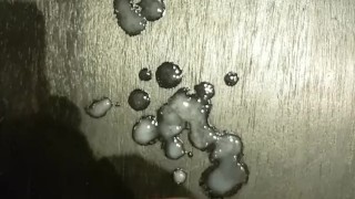 Moaning guy huge load, couldn't hold it longer