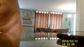 Slapping Dick On Kitchen Glass Table
