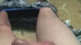 My husband watching me play with myself cumming