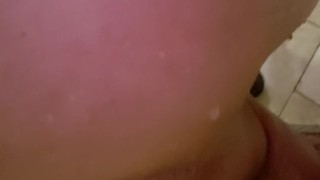 Shower anal play