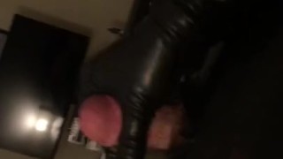 Masturbation in Full Latex Catsuit