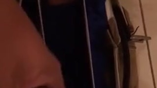 At a friends house stoking my dick