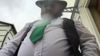 low angle fancy fat cowboy smoke clip