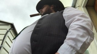 low angle fancy fat cowboy smoke clip