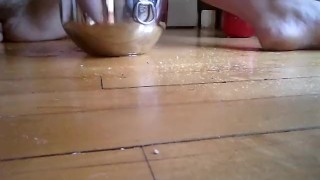 Embarrassed Girl Pisses In 