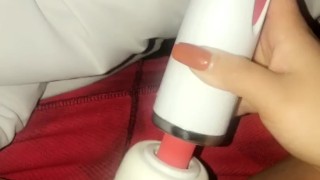 POWERFUL VIBRATOR ON MY WET PUSSY, AMAZING ORGASM