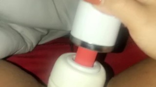 POWERFUL VIBRATOR ON MY WET PUSSY, AMAZING ORGASM