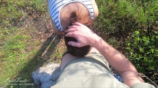Perfect sex after work with teen real outdoor amateur couple LustTaste 4K