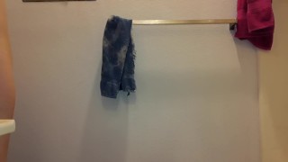 smooth femboy sissyboy sissy jacks off cums after shower