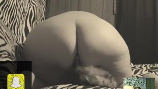 BBW ass shake with anal plug tail