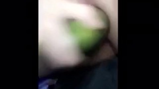 Compilation of me fucking my pussy with a huge cucumber