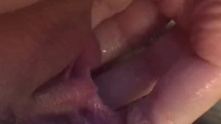 Digging out my pussy, 4 finger stretching, labia pulling, knuckle stroking