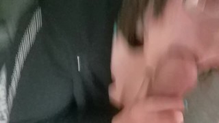 Big titty Goth MILF POV blowjob & titfuck
