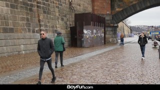 Boyfun - Hung Tommy Hunter Fucks Twink JD Black Bareback