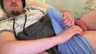 Huge Cock Bulge, Boxers Wanking! (Dildo Fake Big Dick Fantasy)