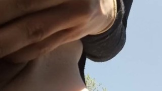 Blair has some backyard fun 