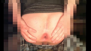 Playing the fingering a little butthole game