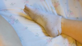 sexy little dirty white ankle socks