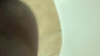 Phat pussy Pee in the clear bowl