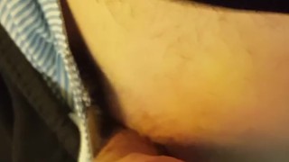 Horny Boy Flashes and Flicks Hard Cock