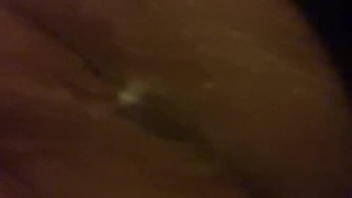 Pissing after being fingered. Up close and personal