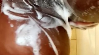 Watch my pussy take a shower