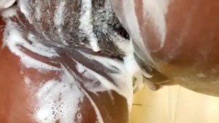 Watch my pussy take a shower