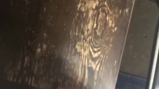Huge straight cumshot