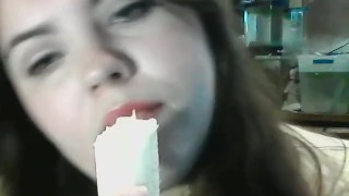 ASMR Playfully eating a banana/ mouth sounds