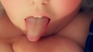 Titty licking +