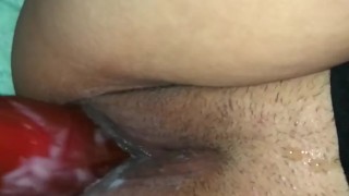 Milf playing