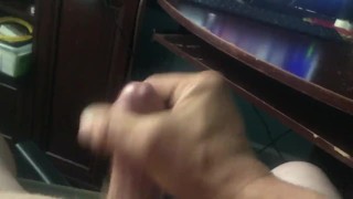 Bear cums for camera.