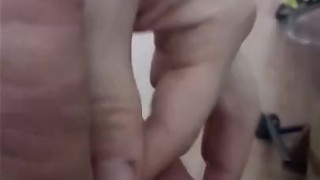 Jerking off my cock and fuck him by USA flag