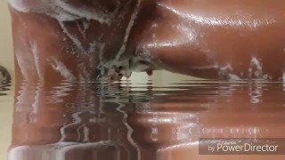 A little water play