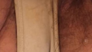 Mature MILF Squirting Messy Piss Orgasm in Panties