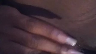 Sexy girl plays with wet pussy