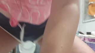 Pee desperation after gym, your POV