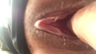 Cream dripping on dick