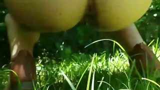 Sundress Piss Outdoors - Amateur